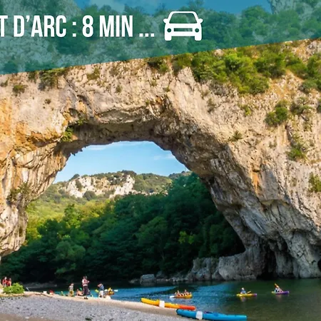 Ardèche Horizon, Climatisé Avec Terrasse, Piscine Et Parking Apartamento